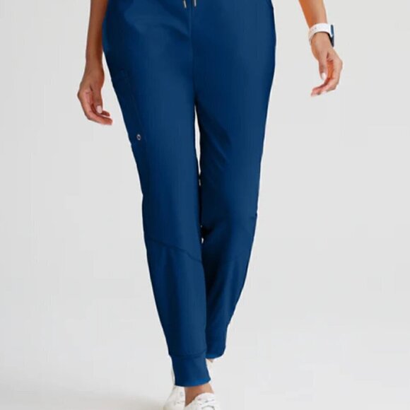 BOOST 4-POCKET MID-RISE JOGGER SCRUB PANT BARCO ONE XL TALL - Picture 1 of 3